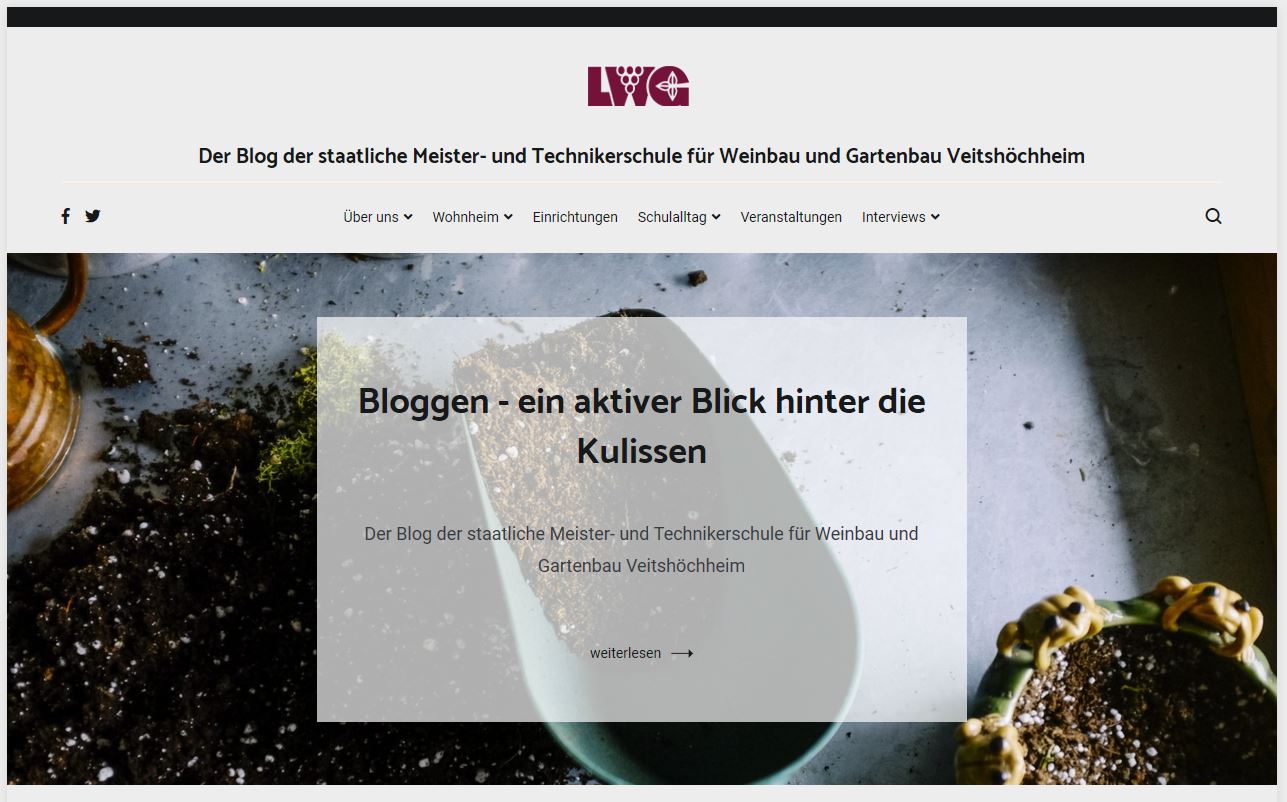 gartenblog homepage screenshot